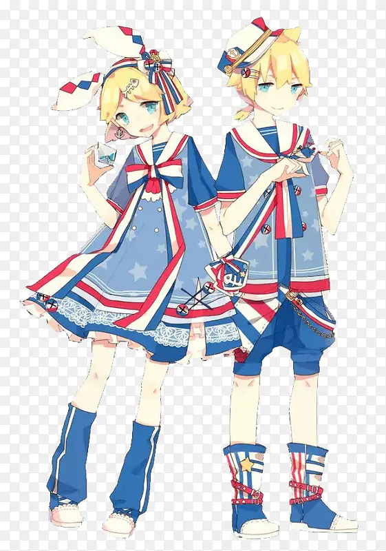 黄发少女双子