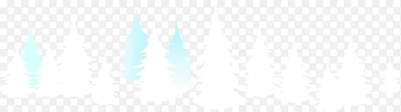 扁平风格创意白色的圣诞树造型