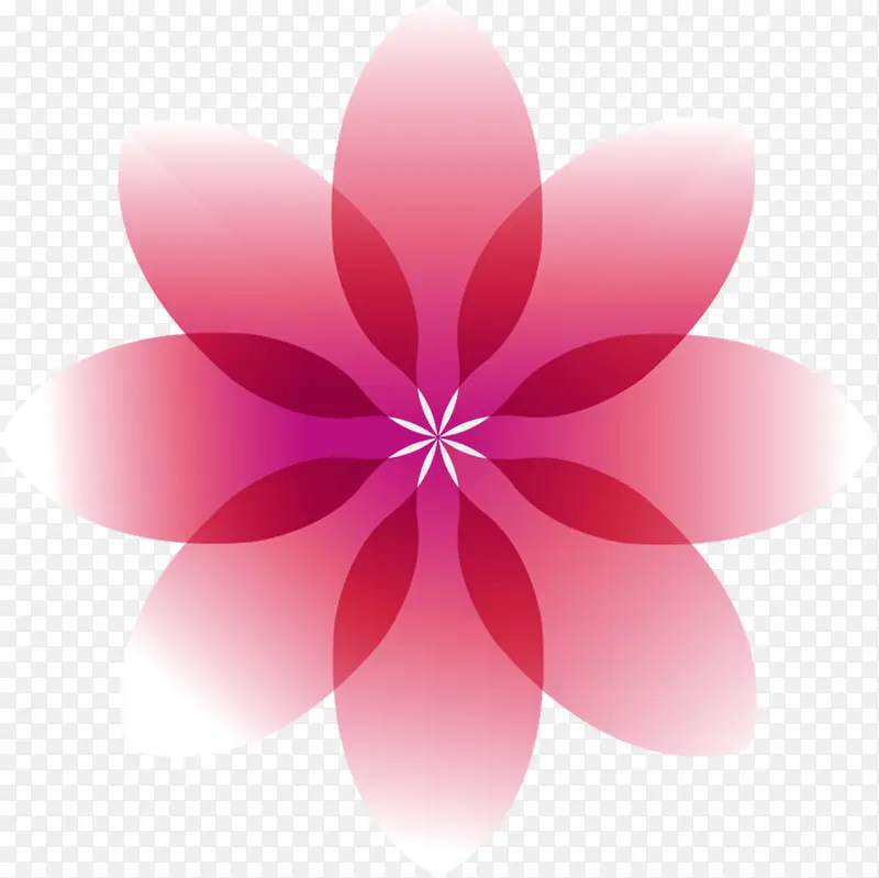 手绘粉色花卉展板