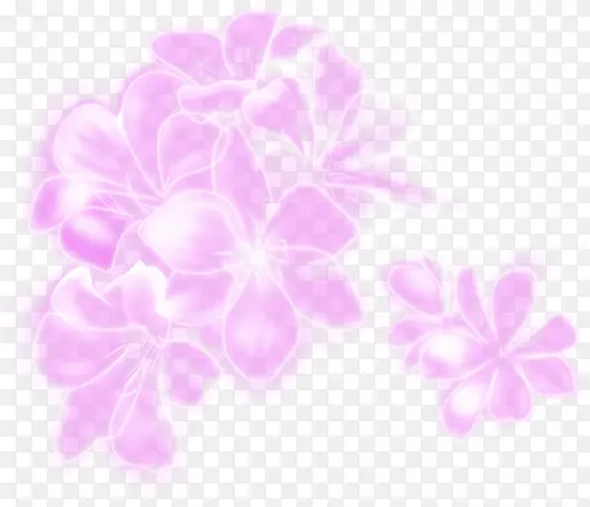 手绘可爱粉色小花
