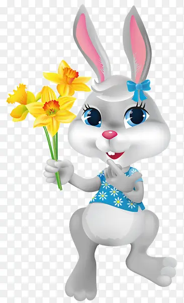 送花的小兔子