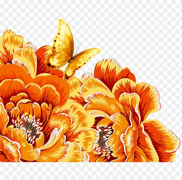 金色的花