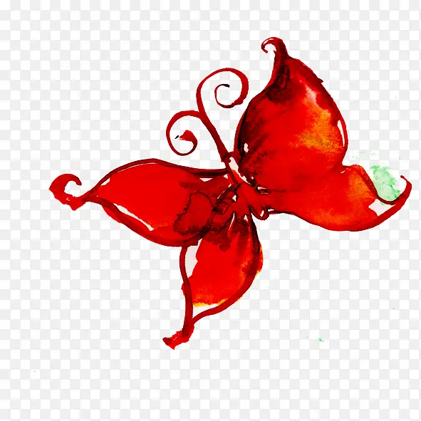红色花蝴蝶