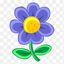 Blue Flower Icon