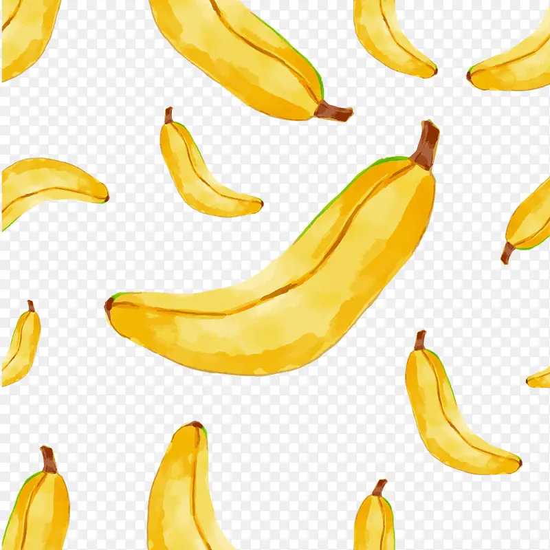 矢量手绘卡通香蕉