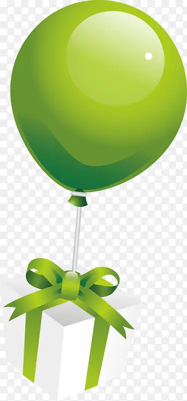 绿色靓丽色彩气球