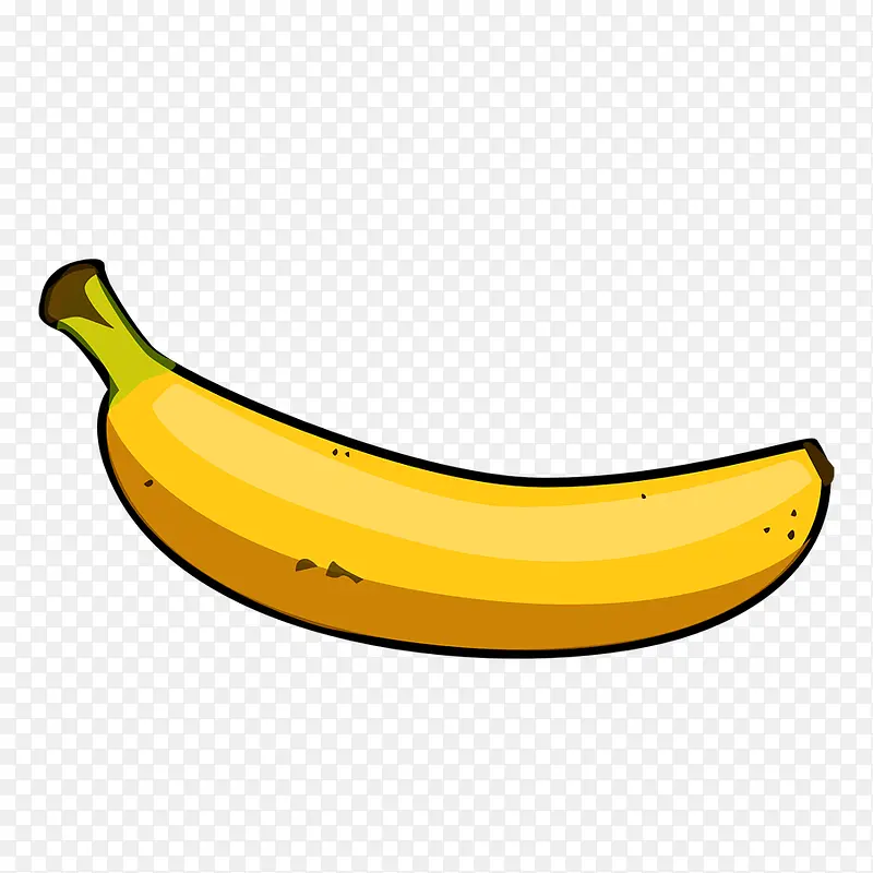 一支手绘香蕉