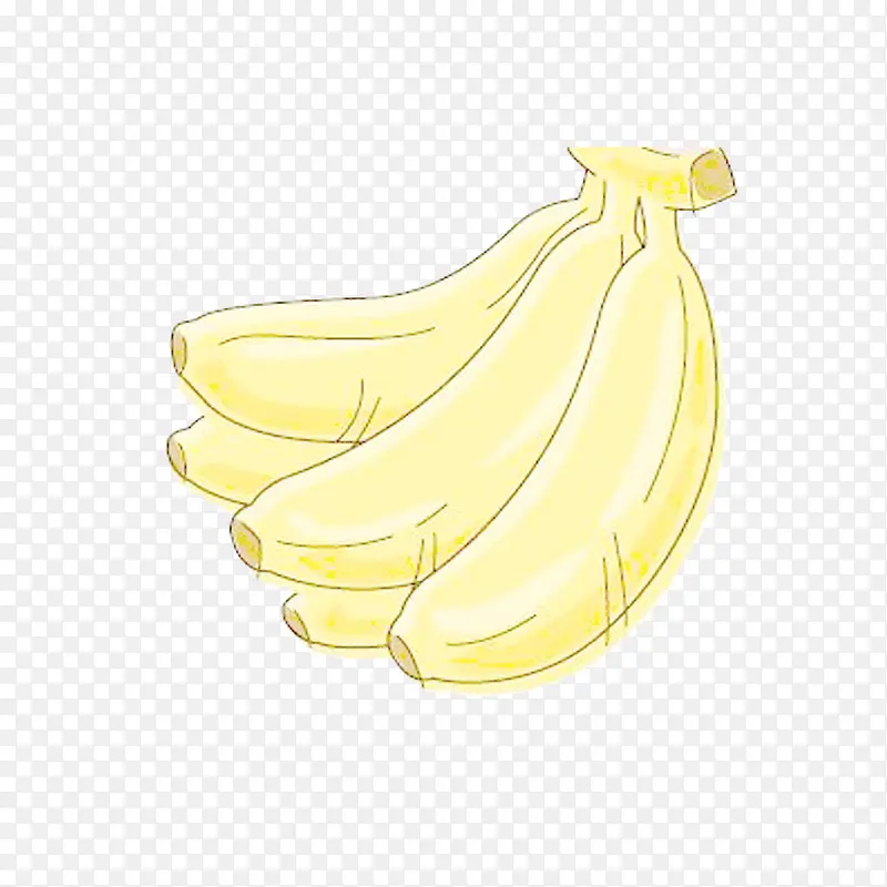 水彩香蕉
