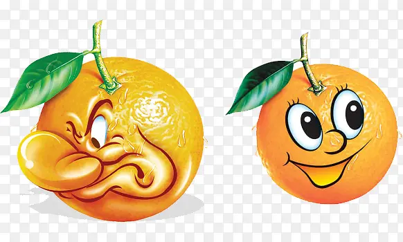 橘子的表情