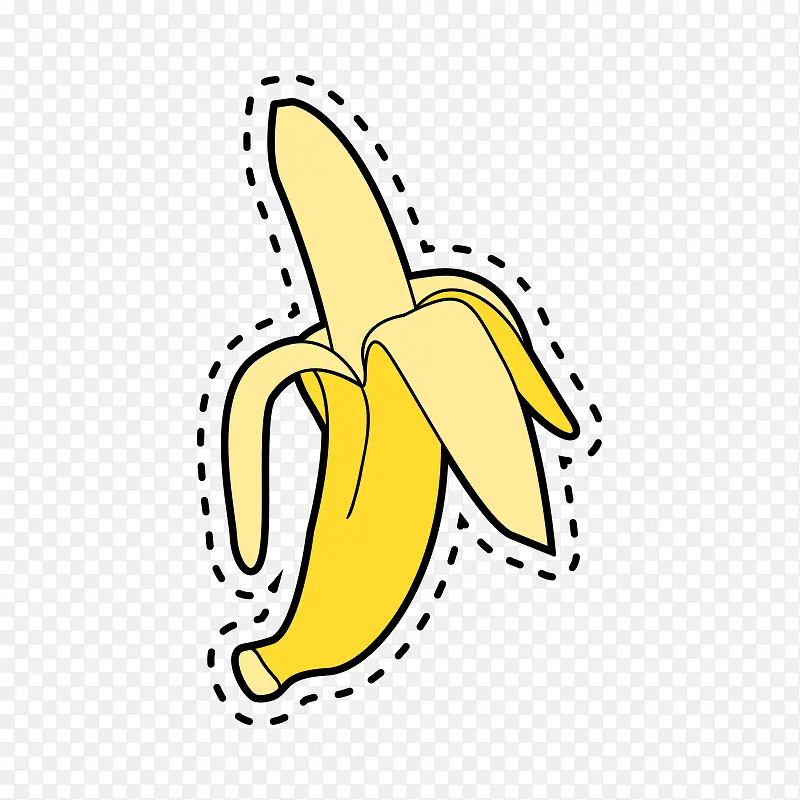 卡通水果香蕉卡纸