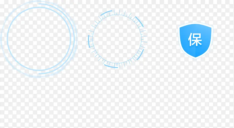 蓝色圆环指示图