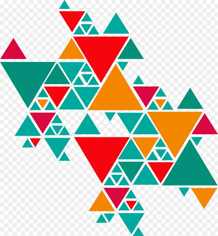 几何三角抽象背景