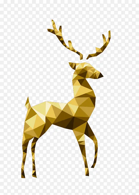 黄色立体小鹿造型设计