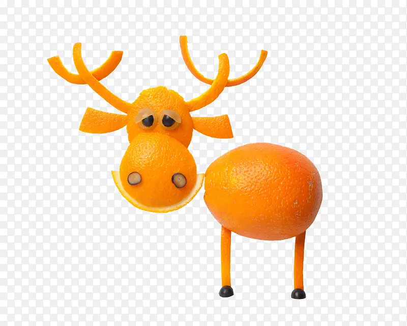 创意橘子小鹿