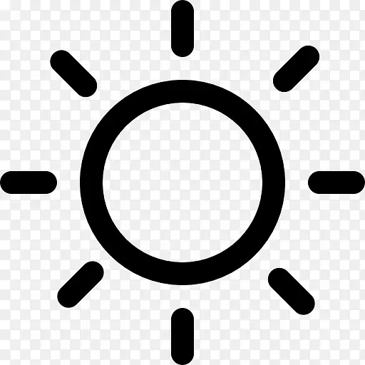 太阳天天气符号图标
