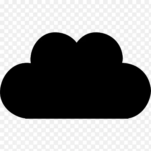 云黑形状互联网接口符号变图标