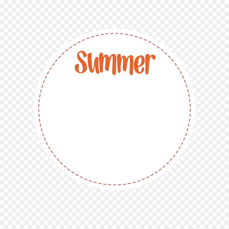 红色夏日虚线