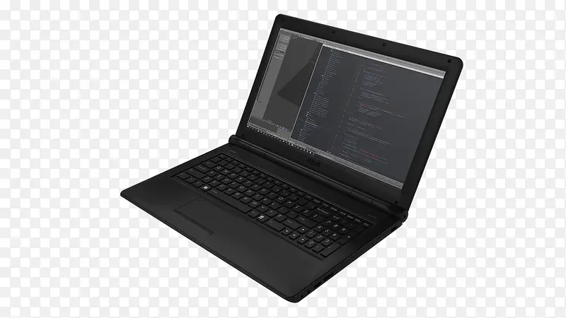 黑色笔记本电脑实物图