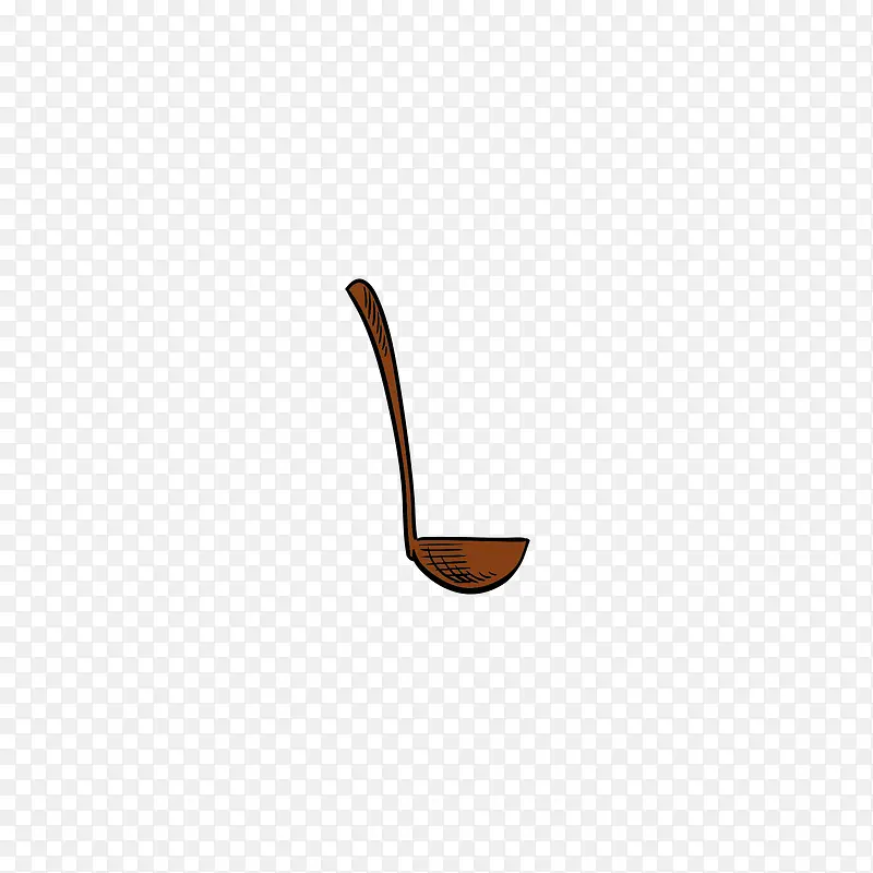 咖啡色的勺子