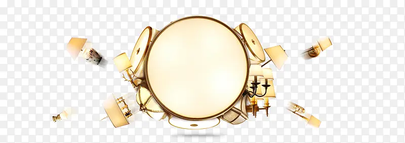 金属摩登设计灯具