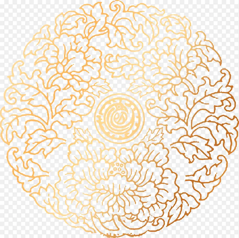 黄色高贵全屏花纹PNG图片素材下载_图片编号ynznlnae-免抠素材网
