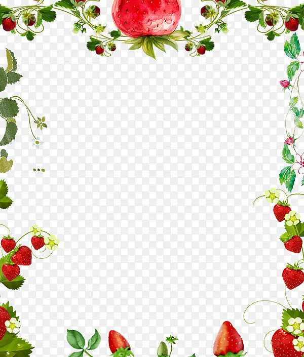香甜草莓边框