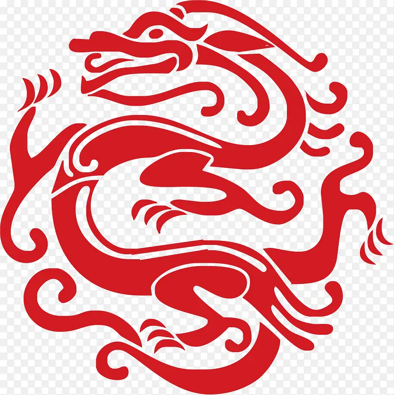 龙元素矢量素材EPS