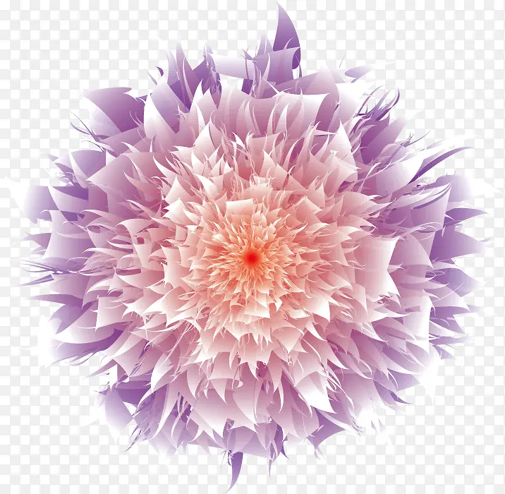 AI抽象花瓣