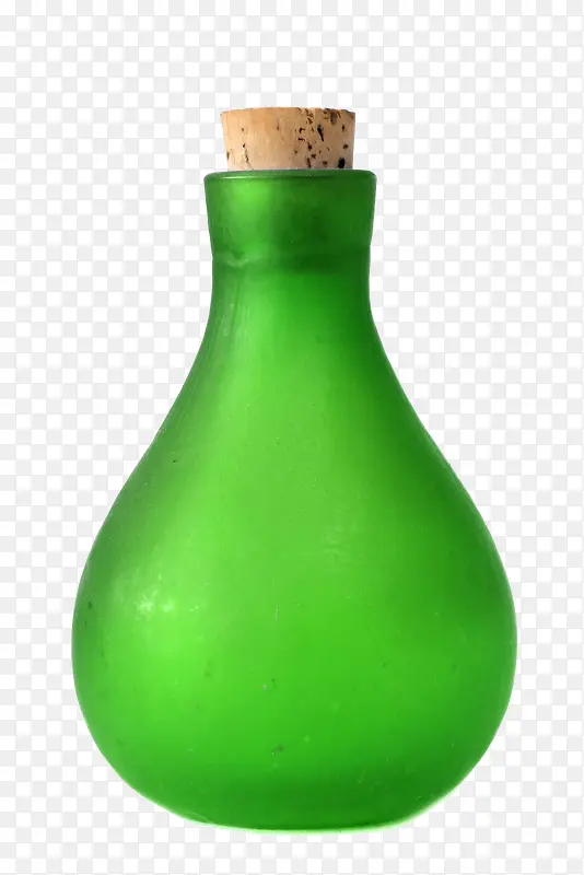 免扣绿色瓶子