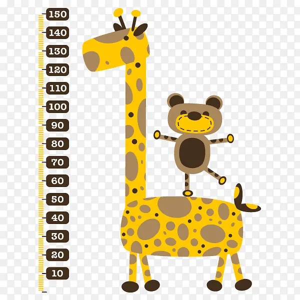 身高 长颈鹿 尺子