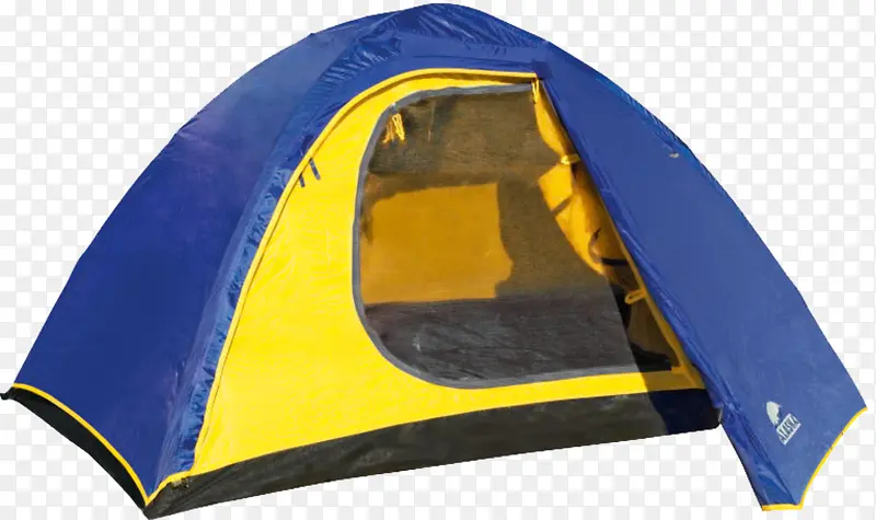 黄蓝露营帐篷