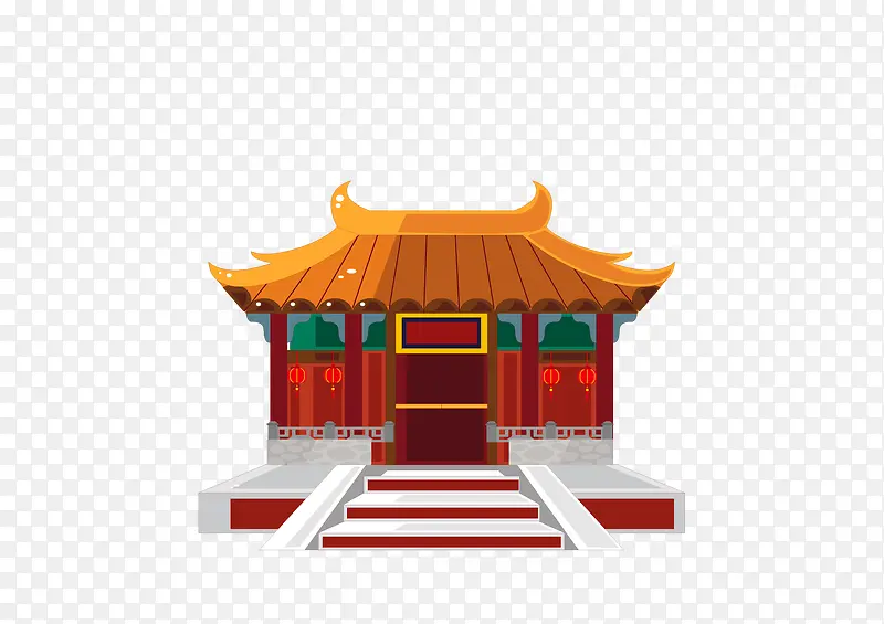 中国古建筑矢量图
