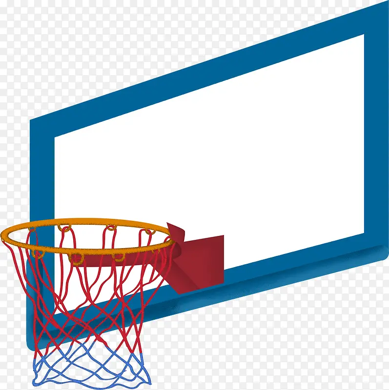 高清篮球框元素