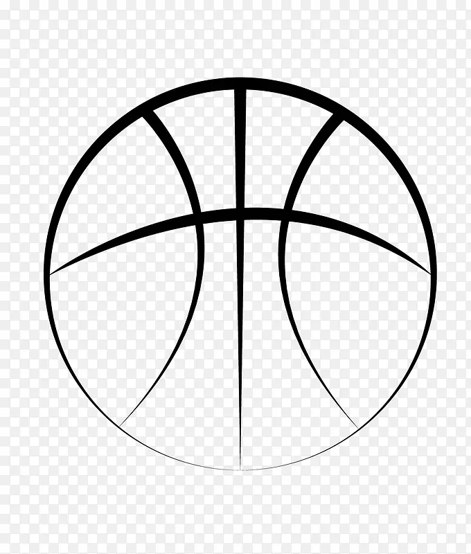 抽象篮球剪影