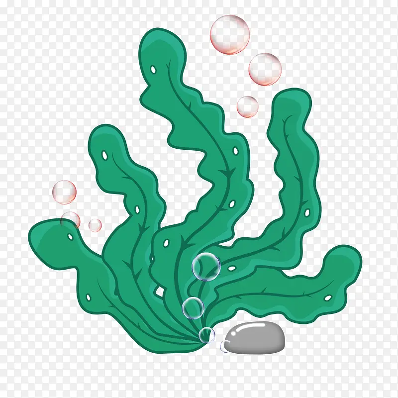 可爱卡通海藻