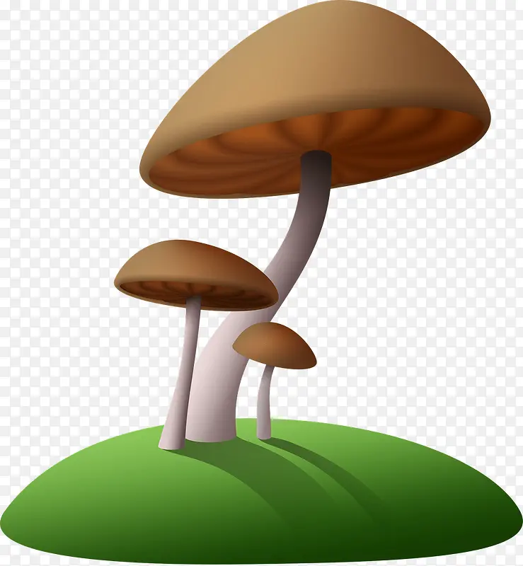 卡通蘑菇元素