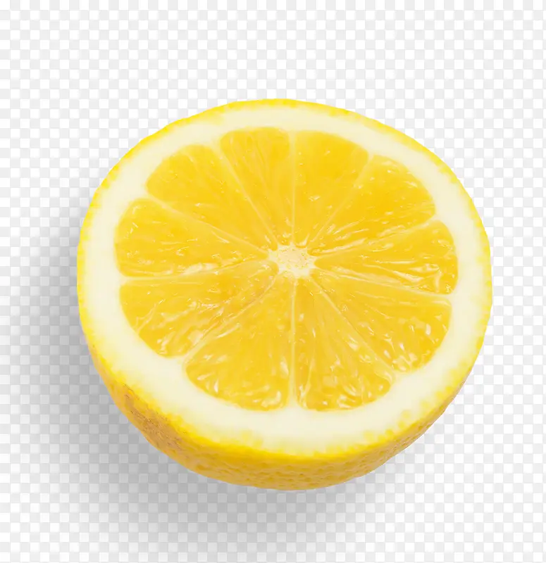 柠檬切开的柠檬