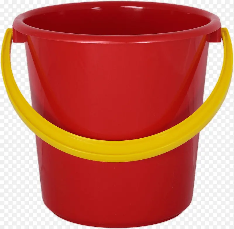 红色塑料桶元素