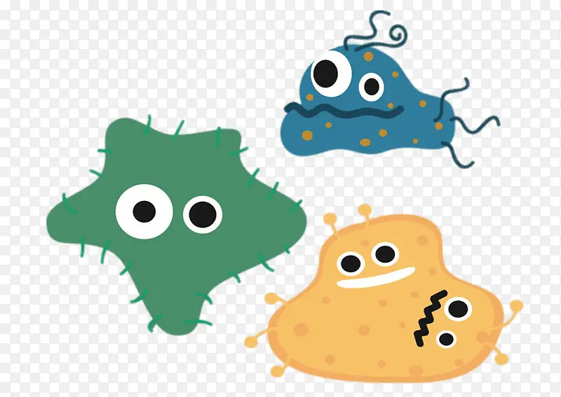 可爱细菌元素