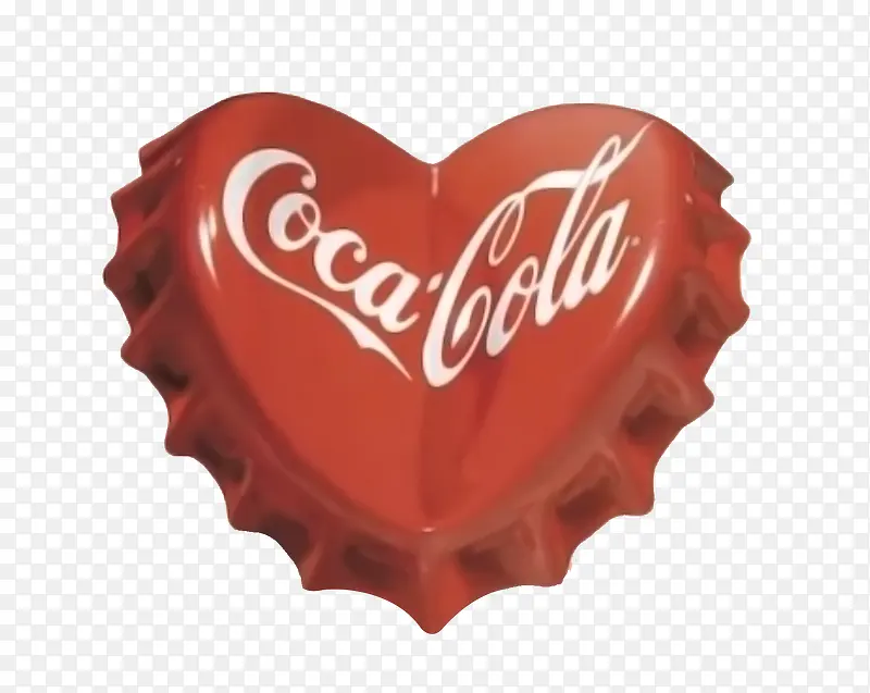 心型的可乐瓶盖