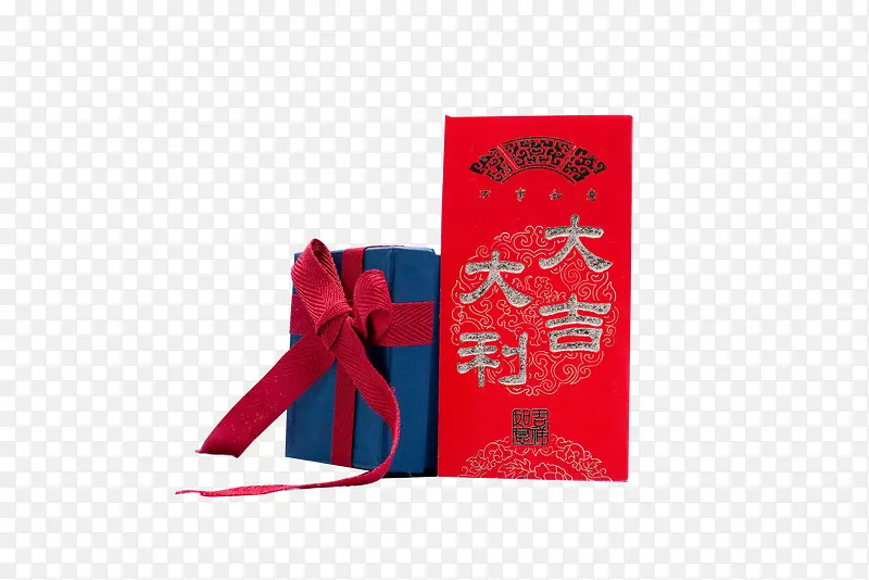 新年红包礼物盒素材