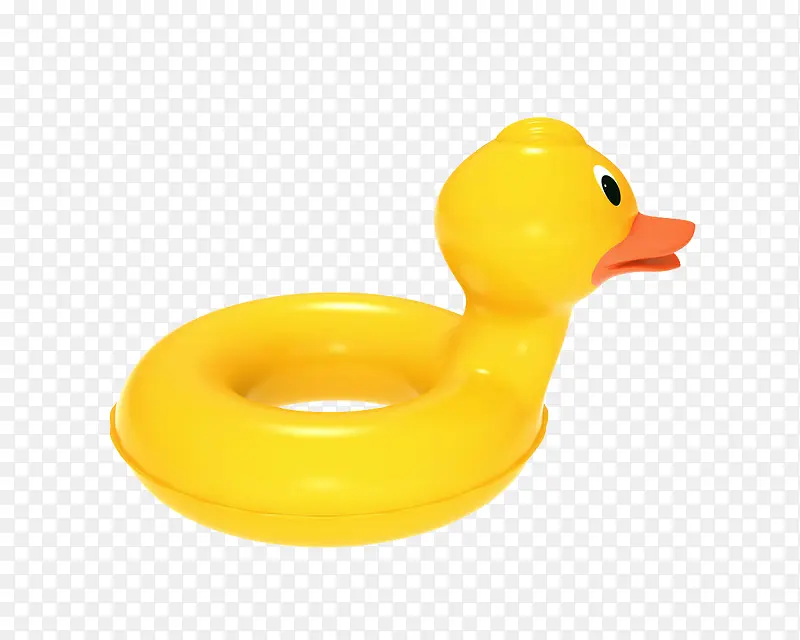 可爱小黄鸭游泳圈