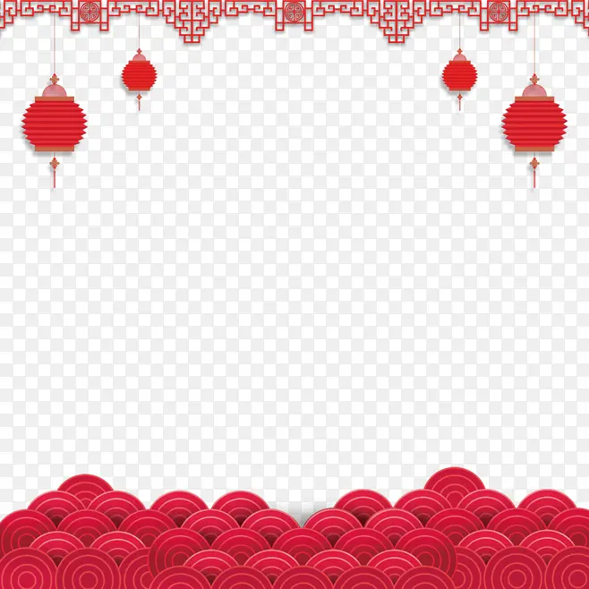 春节 节日 元素 背景
