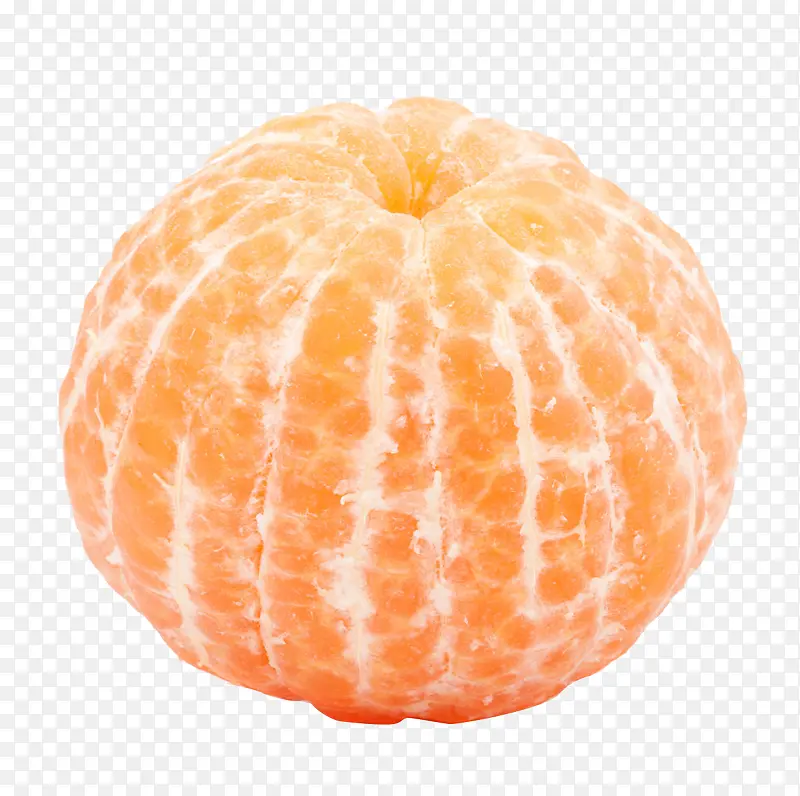 橘子 橙子剥皮的水果