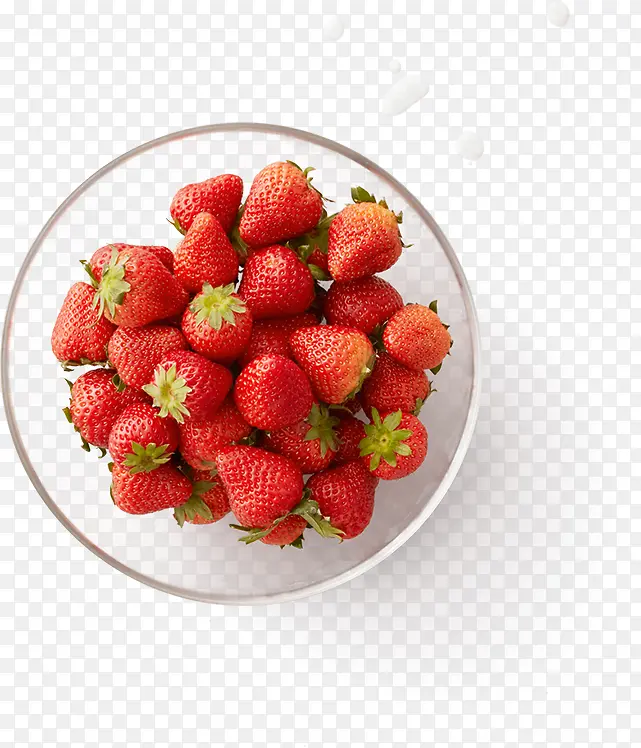 一盘洗干净的草莓