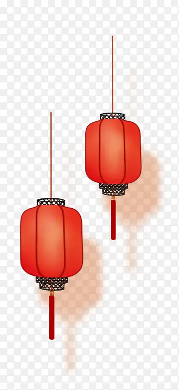 春节 红色 灯笼 装饰
