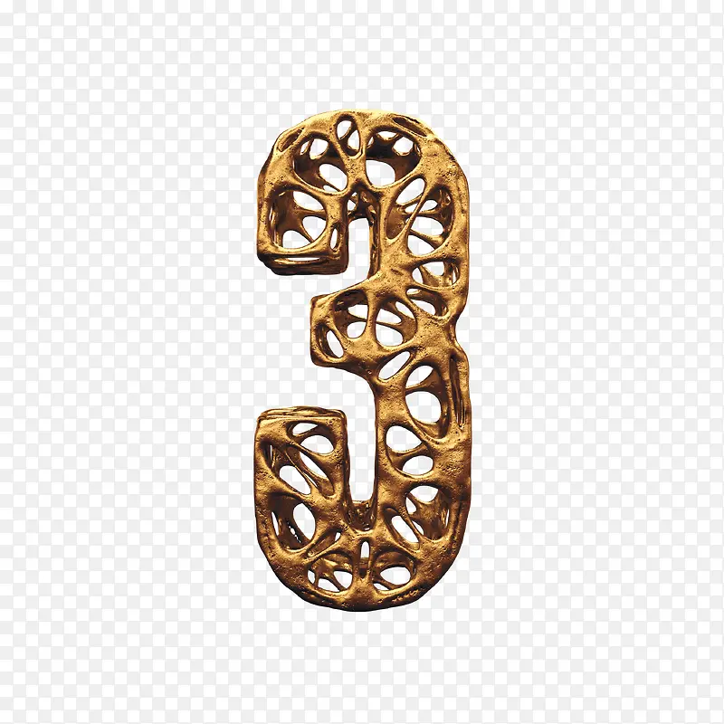 3D金属镂空字母3