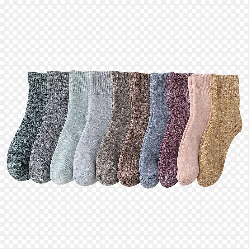 十组颜色的袜子