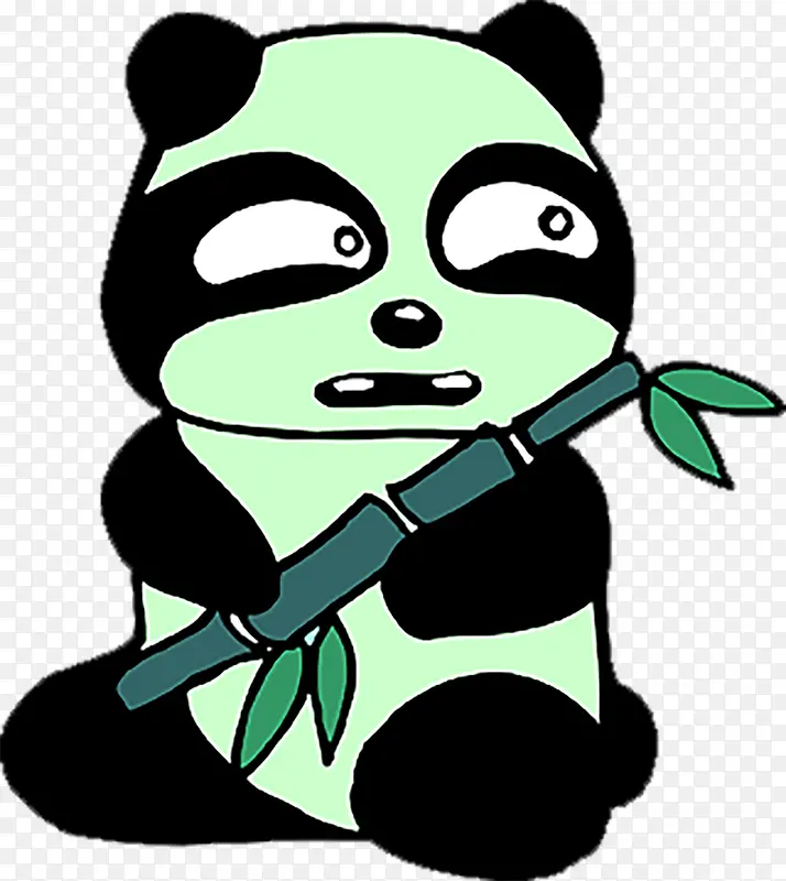熊猫 卡通 插画 素材