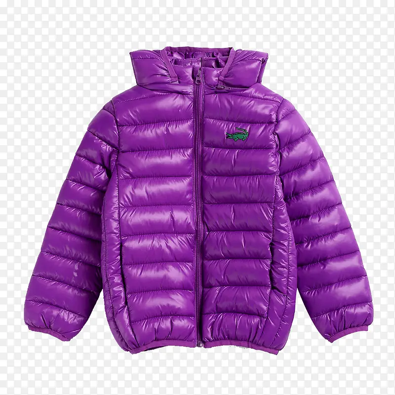 紫色羽绒服外套